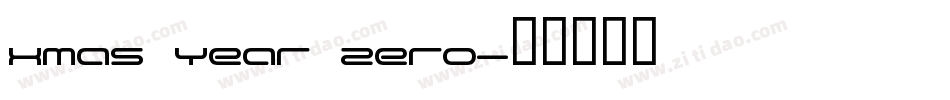 Xmas Year Zero字体转换
